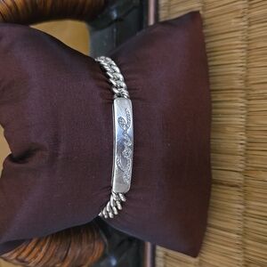 DAVID YURMAN Silver and Diamond Love Bracelet